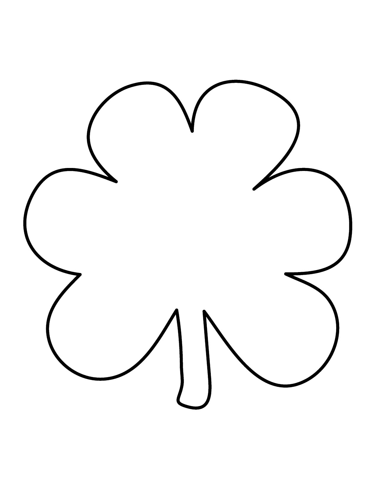 Shamrock Clip Art Black And White Border - Free ...