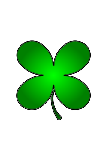 Vector de la imagen verde trÃ©bol de cuatro hojas | Vectores de ...