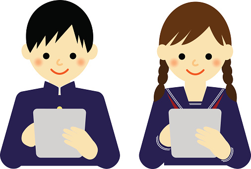 Japanese Boy Wearing School Uniform Cartoon Clip Art, Vector ...