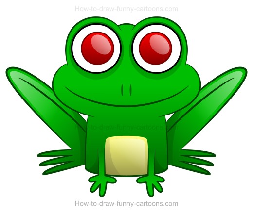 How to Draw A Cartoon Frog