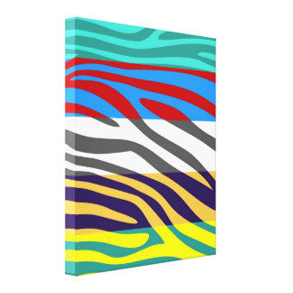 Zebra Stripes Wrapped Canvas Prints | Zazzle