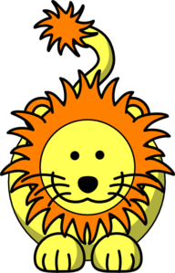 Cartoon lion clipart