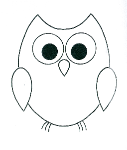 Owl outline clip art