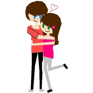 hugging hug people! (drawn by me!) - Polyvore