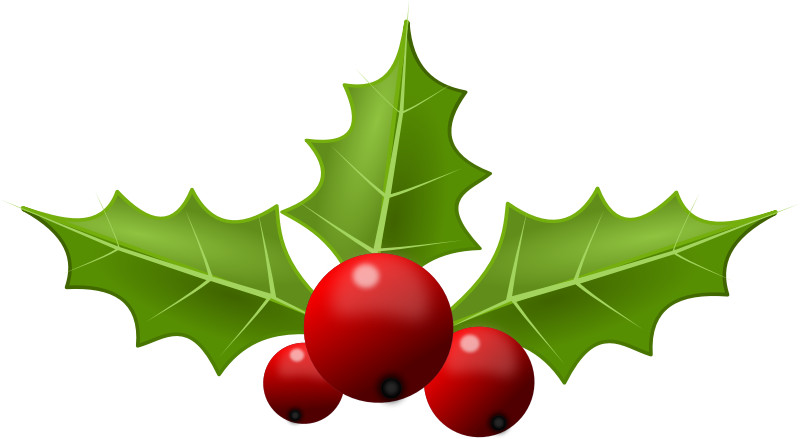 Best Christmas Holly Clip Art #22867 - Clipartion.com