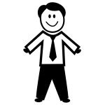 RG Graphix Adult Male Stick Figure Decals.