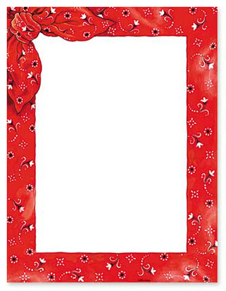 Western Bandana Borders Clipart