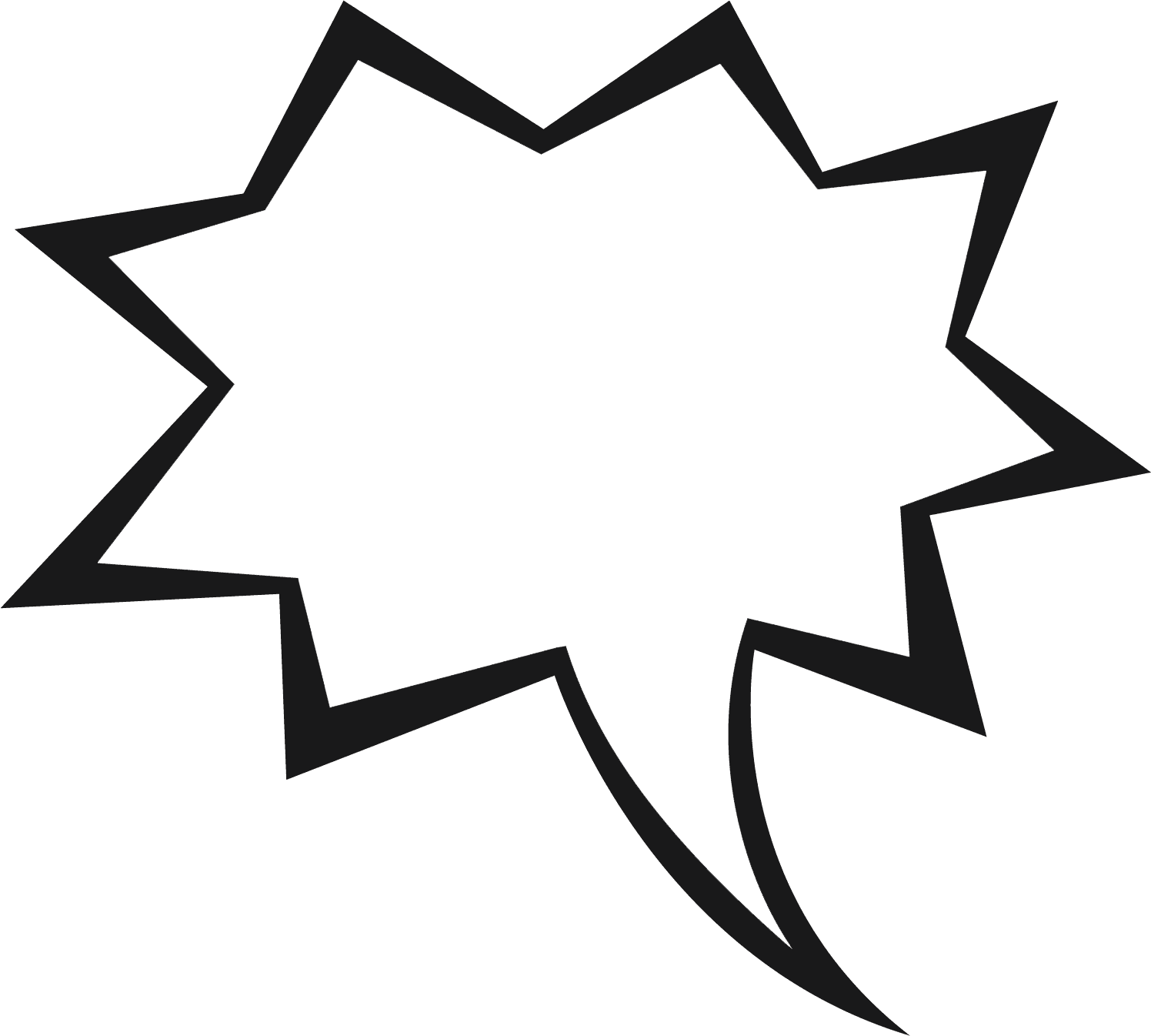 Angry speech bubble clipart