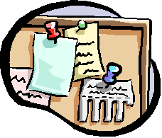 Bulletin board clip art