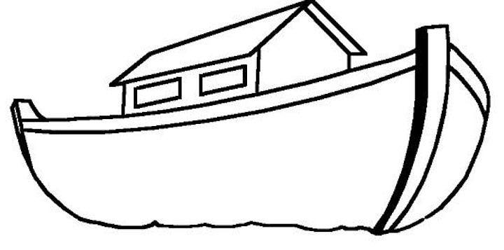 Noahs ark clipart outline