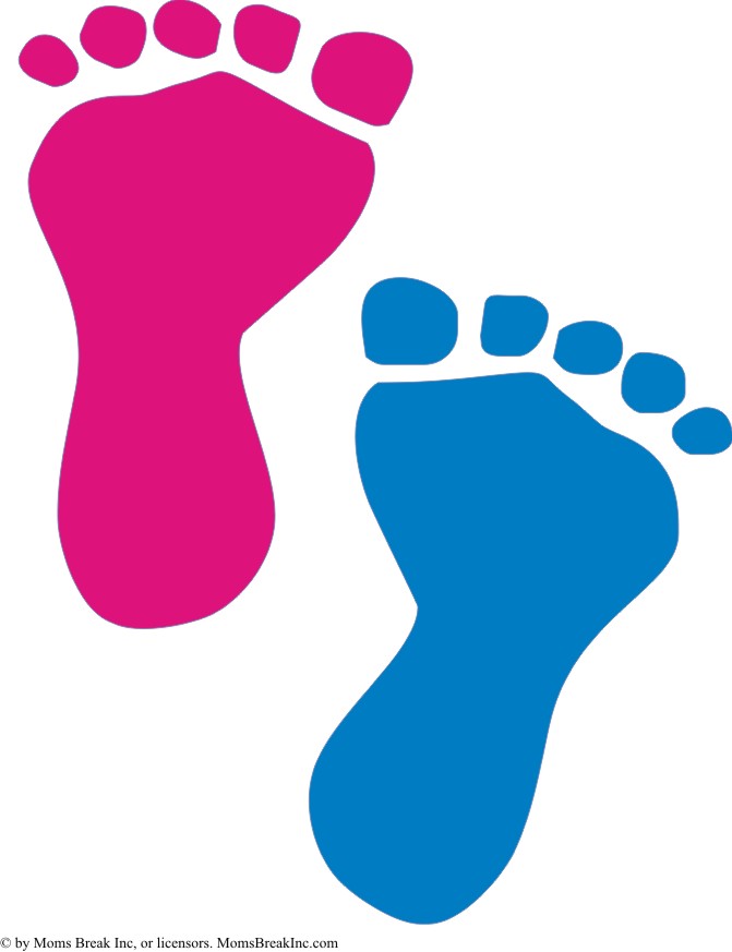 Blue Baby Feet Clipart