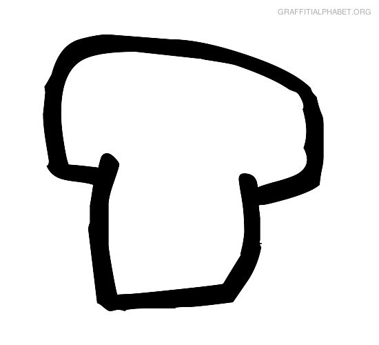 Graffiti Alphabet T Graffiti Letter T Printables | Graffiti ...