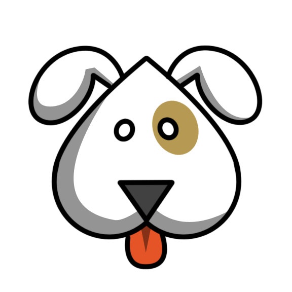 Easy to draw clipart dog