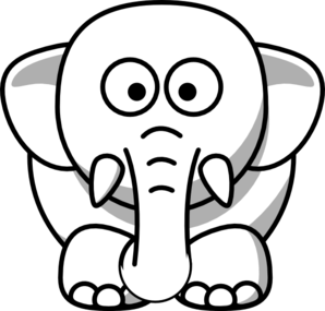 Cartoon Elephant Clip Art Clip Art - vector clip art ...