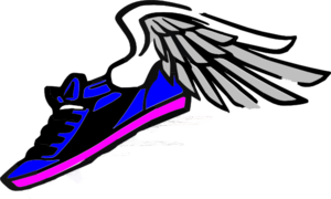 Track Shoes With Wings