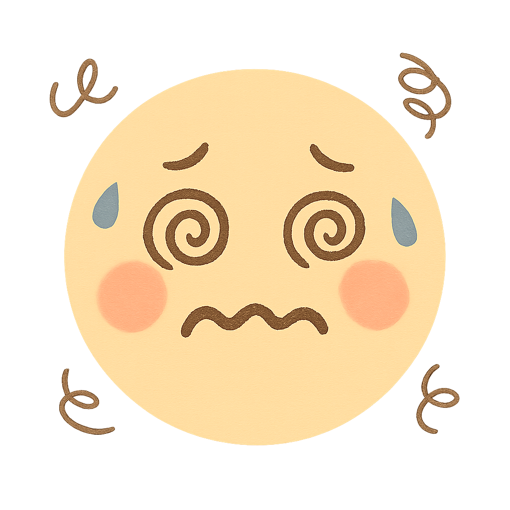Dizzy Emoji Face