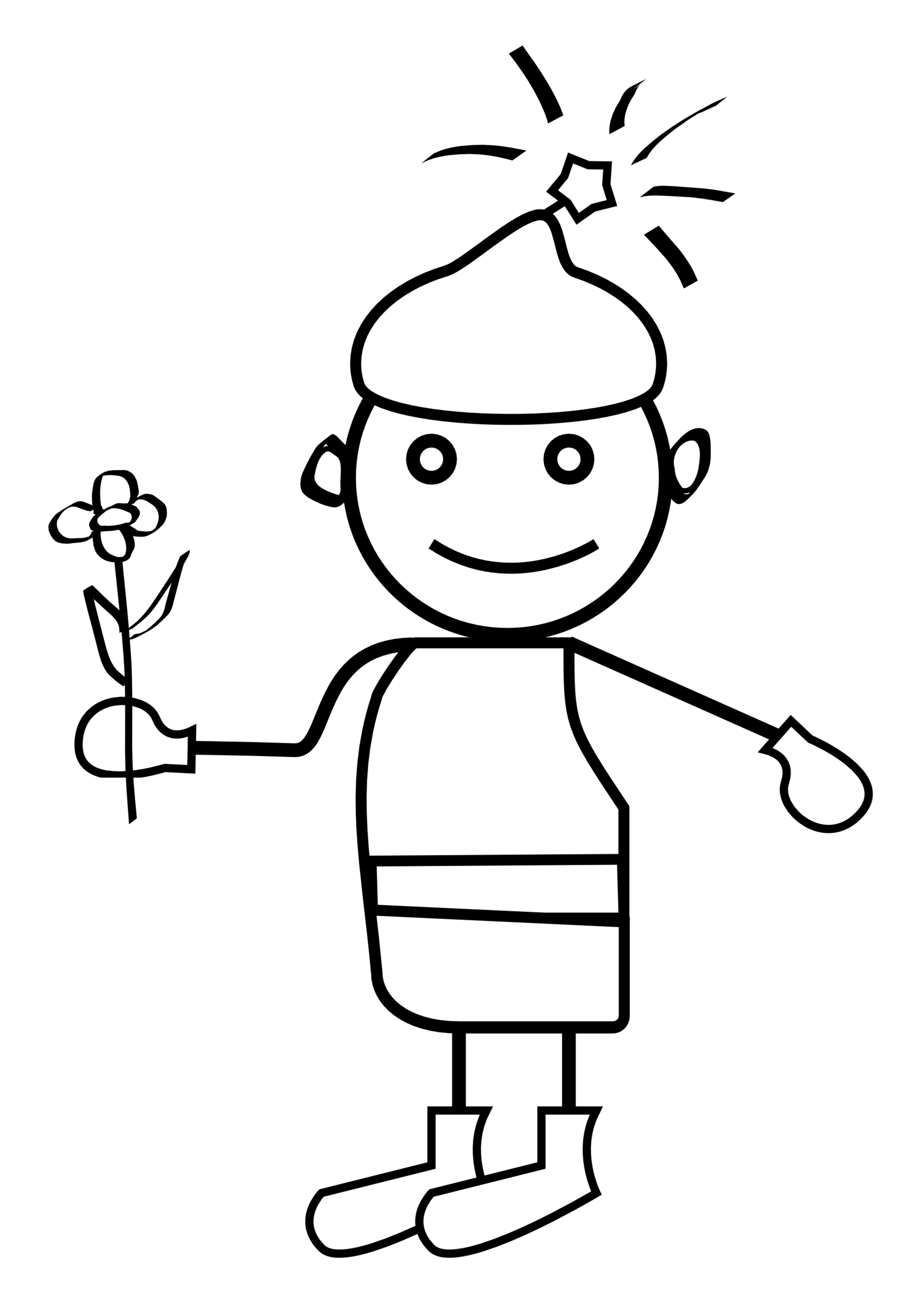 Boy Clip Art Black And White Clipart - Free to use Clip Art Resource