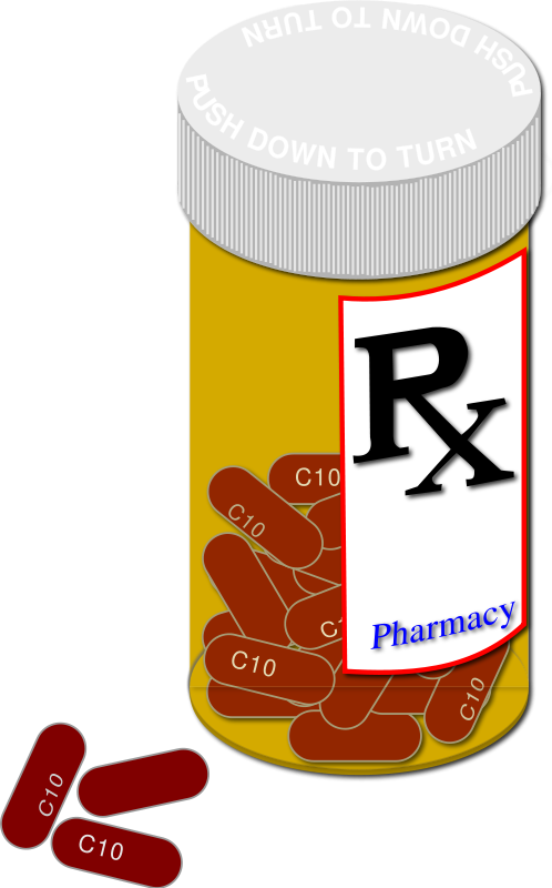 Free clipart medication bottle