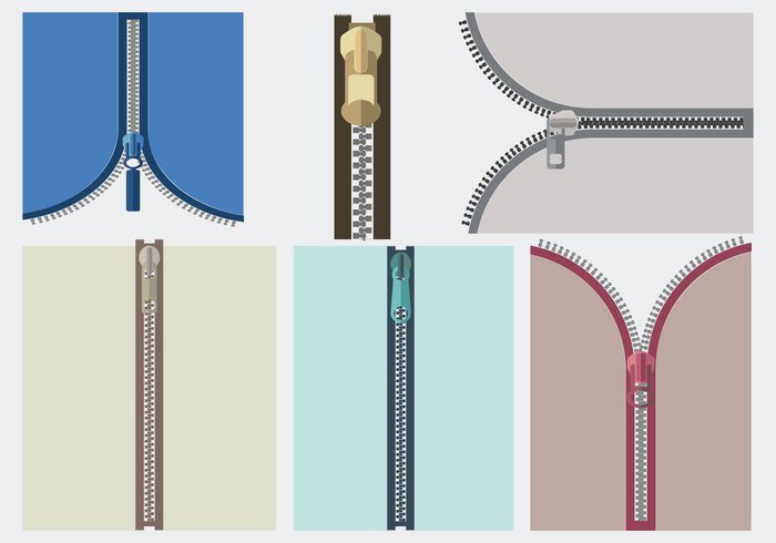 Close-up View Zipper Vector - Download Free Vector Art, Stock ...