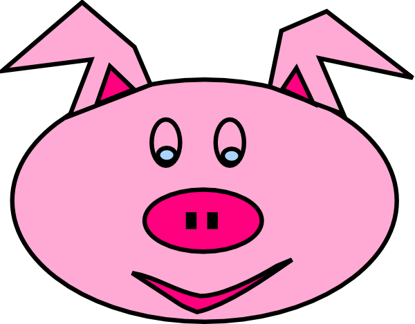 Clipart pig face