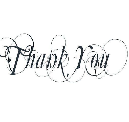 Thank You 3 Word Art |
