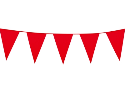 Red bunting flag clipart