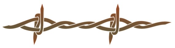 Large Barb Wire Border Stencil For Walls by WoodenCreatives
