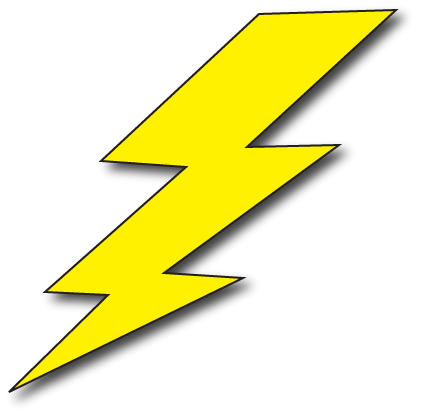 Lightning Bolt Coloring Pages