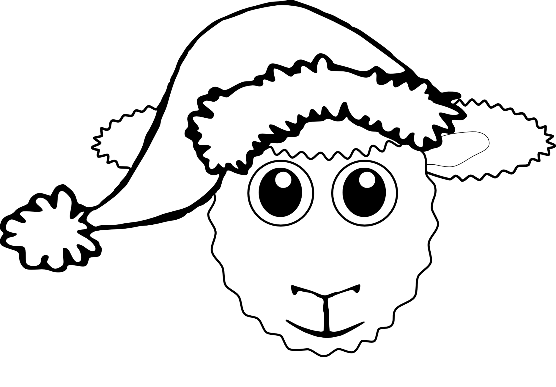Sheep Line Drawing Clipart - Free to use Clip Art Resource