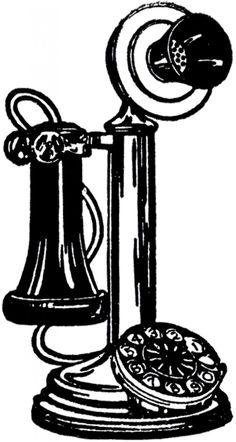 Vintage phone clipart