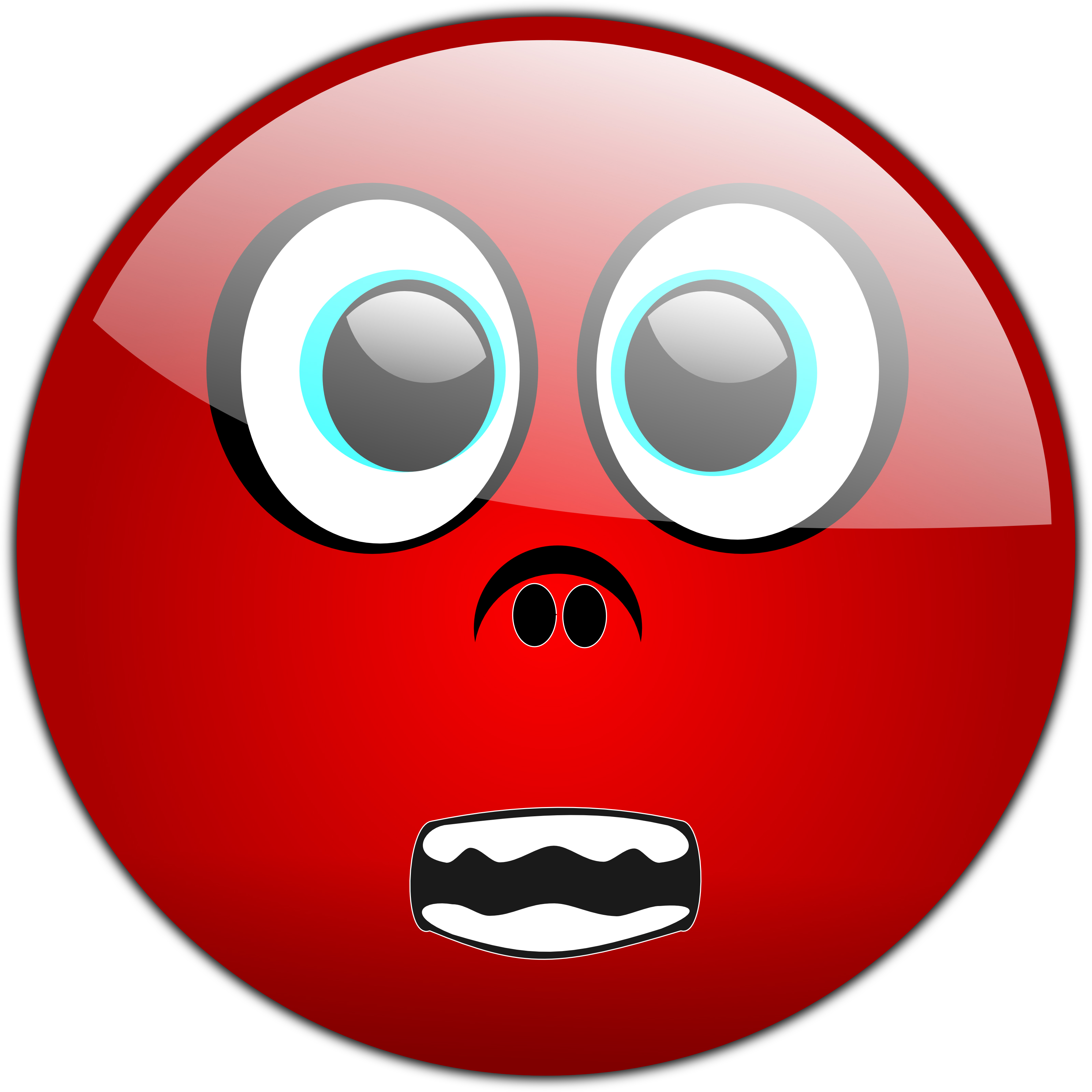 Free clipart scared face