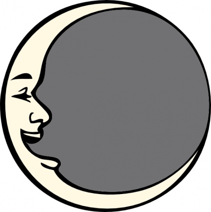 Download Man In The Moon clip art Vector Free