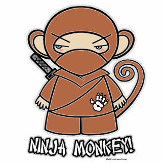 Cartoon Ninja Photo Statuettes, Cutouts & Sculptures | Zazzle