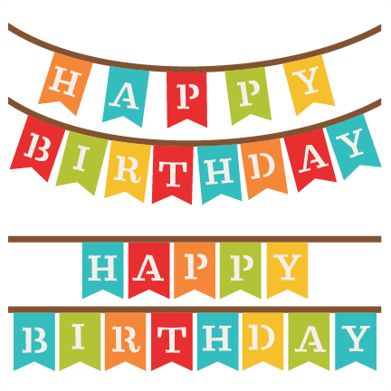 Happy birthday sign clipart
