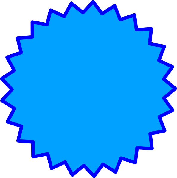 Starburst Outline Clip Art - vector clip art online ...