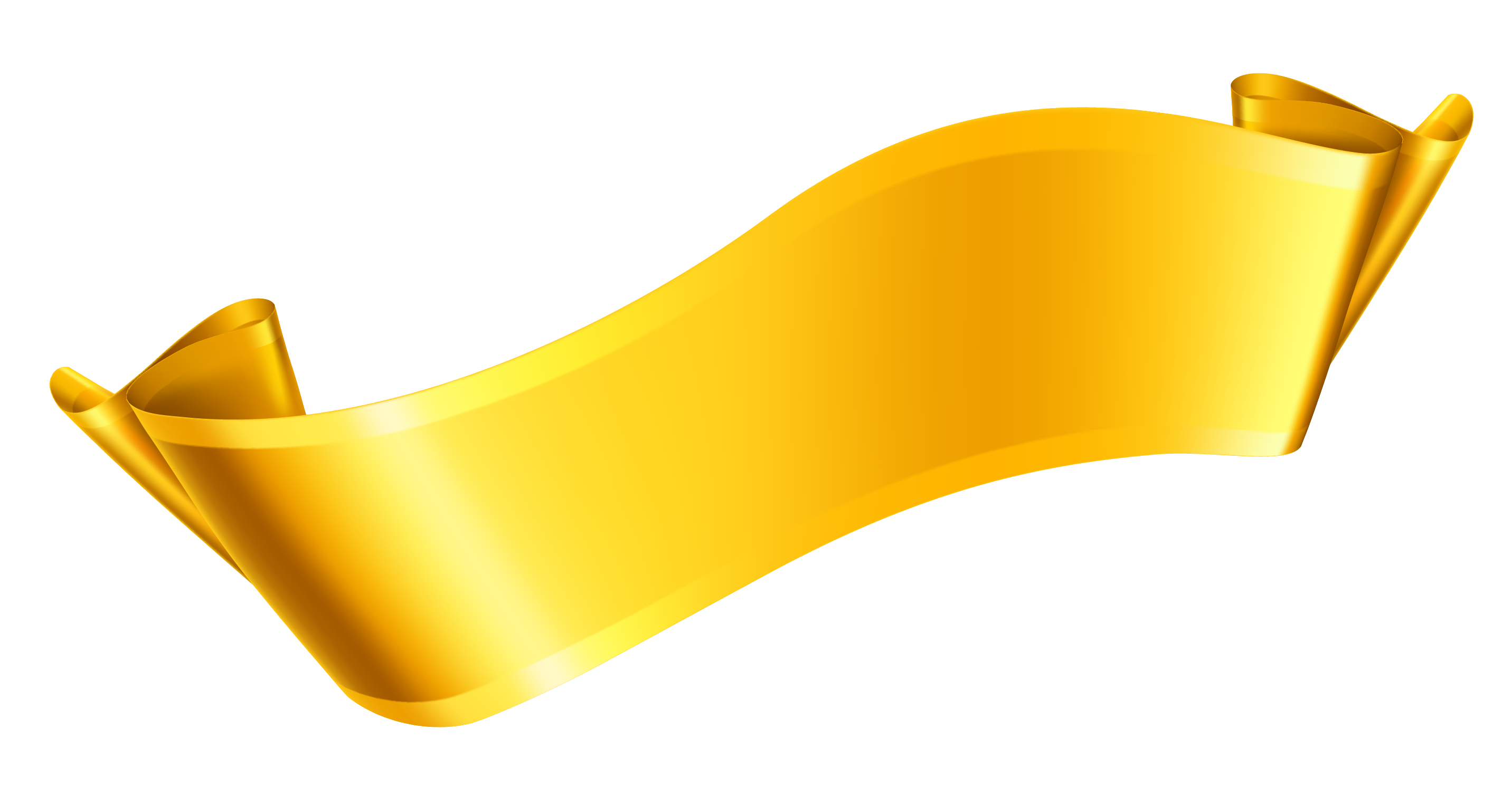 Gold ribbon clipart