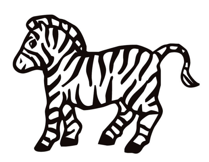 Easy zebra print coloring pages zebra color zebra skin shave free ...
