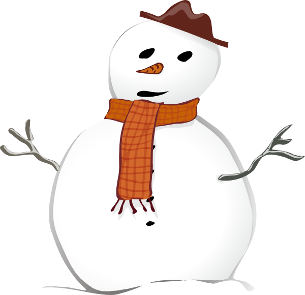 Snowman clip art - vector clip art online, royalty free & public ...