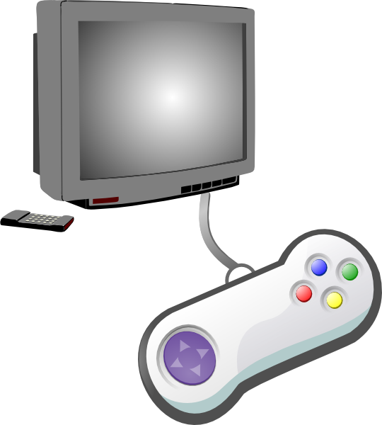 Play Videogames clip art - vector clip art online, royalty free ...