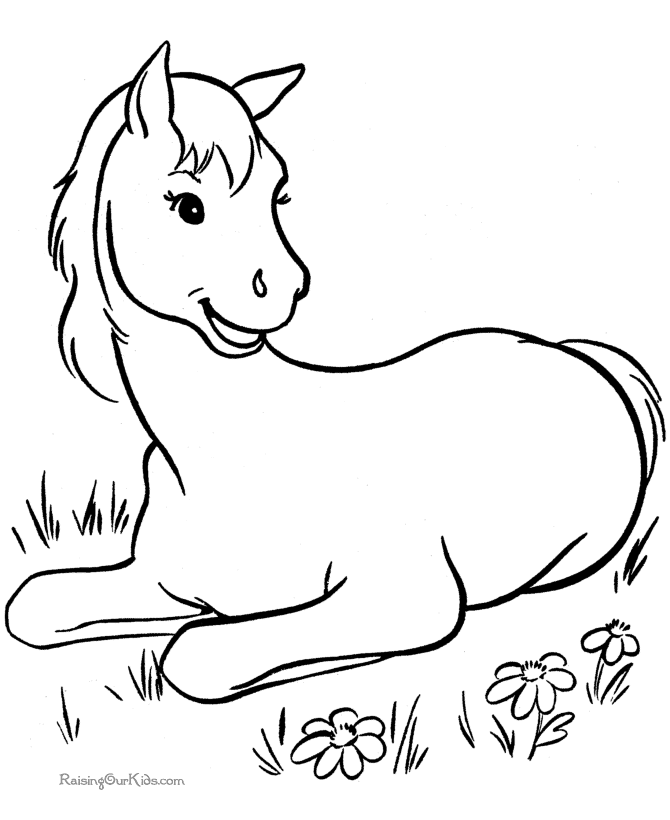 Horse Coloring Pages - Dr. Odd