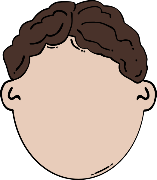 Blank Boy Face Clip Art - vector clip art online ...