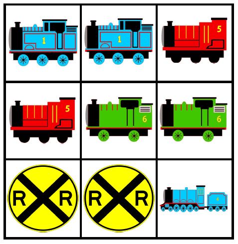 Life in the Motherhood: Train Matching Game - Free Printable!