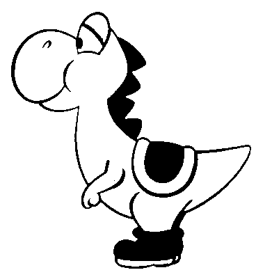 Yoshi Stencil Photo by dancingmonkey013