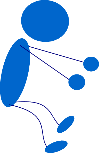 Blue Stick Man - ClipArt Best