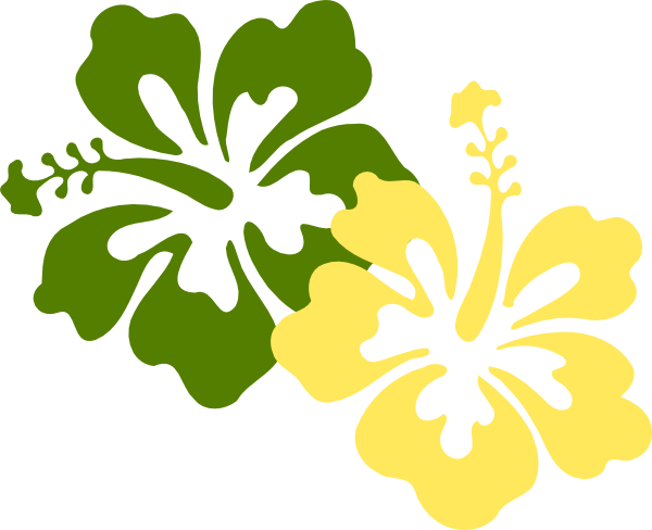 Hibiscus Flowers 8 Clip Art - vector clip art online ...