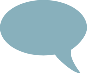 Blue Chat Bubble clip art - vector clip art online, royalty free ...