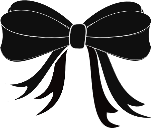 Black Bow Ribbon Clip art - Vector graphics - Download vector clip ...