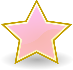 Baby Pink Star clip art - vector clip art online, royalty free ...