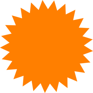 Red Sun Star clip art - vector clip art online, royalty free ...