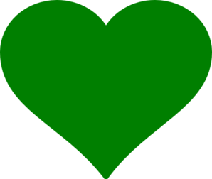 Green Heart clip art - vector clip art online, royalty free ...